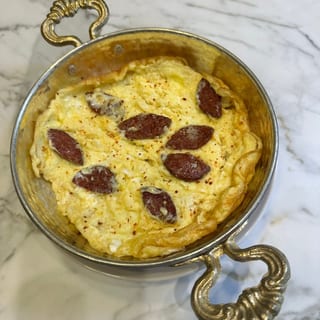 Eggs with Sucuk(Turkish Sausage)