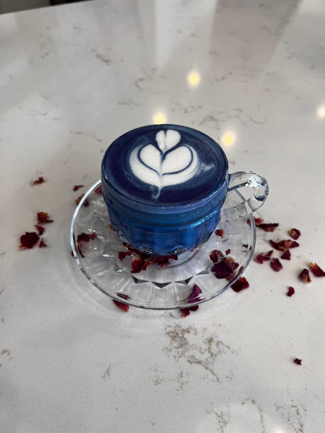 Blue Matcha Latte.