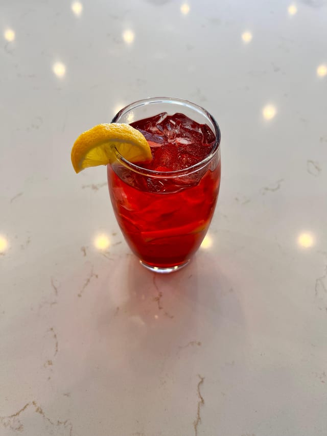 Iced Hibiscus Tea.