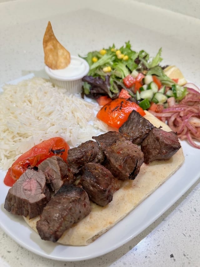 Beef Shish Kabob.