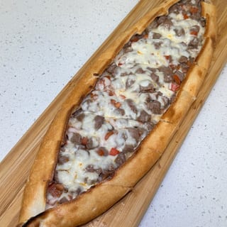 Steak Pide (Turkish Boat-Shaped Pizza)