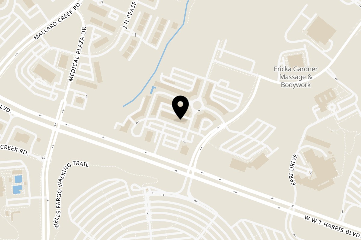 Map showing the location of Anatolia Cafe & Cuisine on 1520 Overland Park Ln #107 in Charlotte